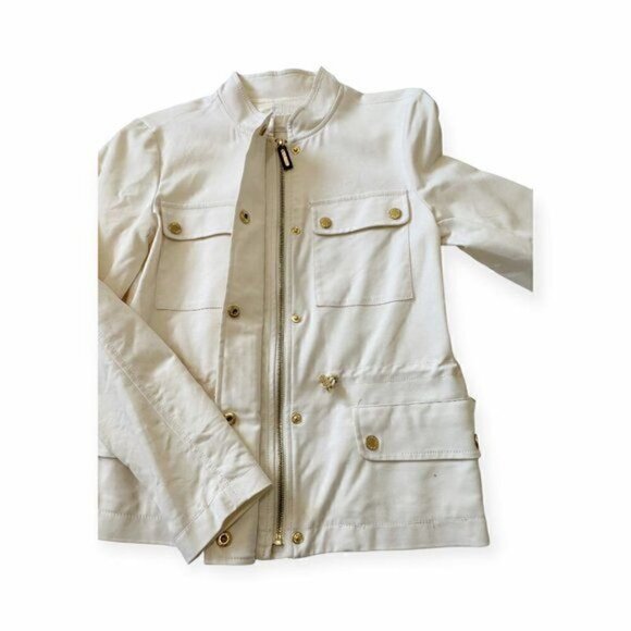 Michael Kors Utility Jacket, Ecru/Cream, Size P - Picture 4 of 14